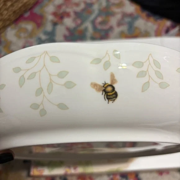 Lenox Butterfly Meadow Floral Serving Bowl - White and Multicolor - Picture 5 of 15